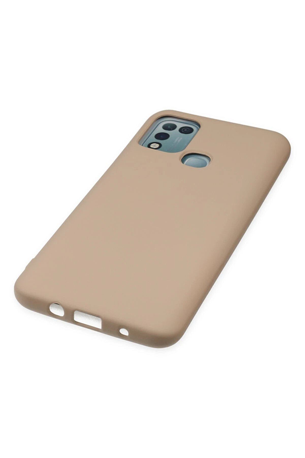 İnfi̇ni̇x Hot 10 Play Kılıf Nano İçi̇ Kadi̇fe Si̇li̇kon - Pudra - Dropx8566-1693