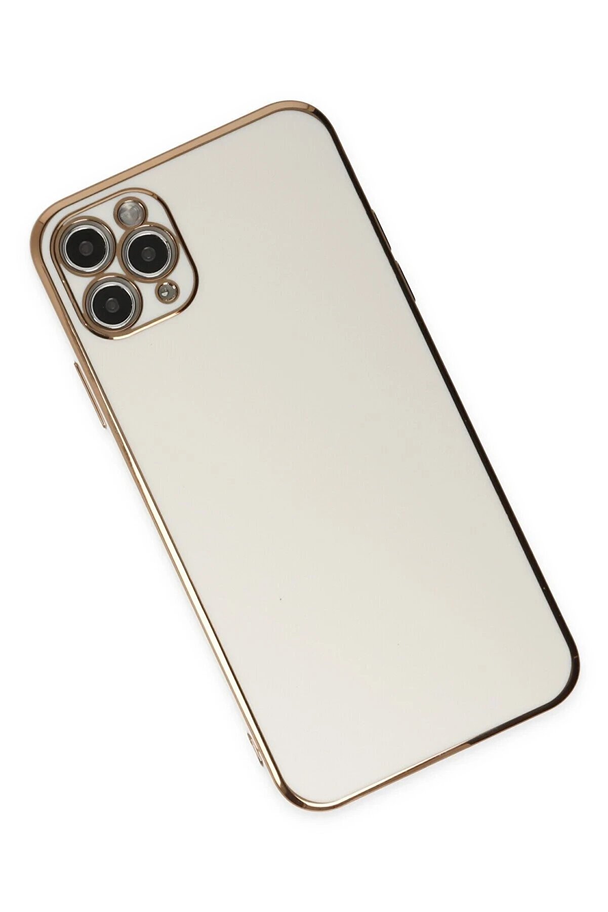 İphone 11 Pro Max Kılıf Volet Si̇li̇kon - Beyaz - Dropx7833-5554