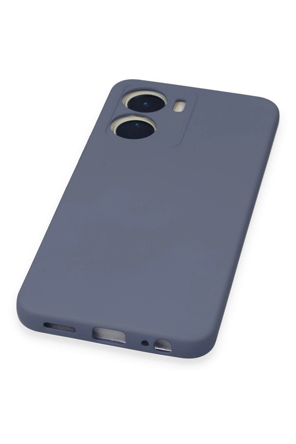 Vi̇vo Y16 Kılıf Nano İçi̇ Kadi̇fe Si̇li̇kon - Gri̇ - Dropx2661-1268