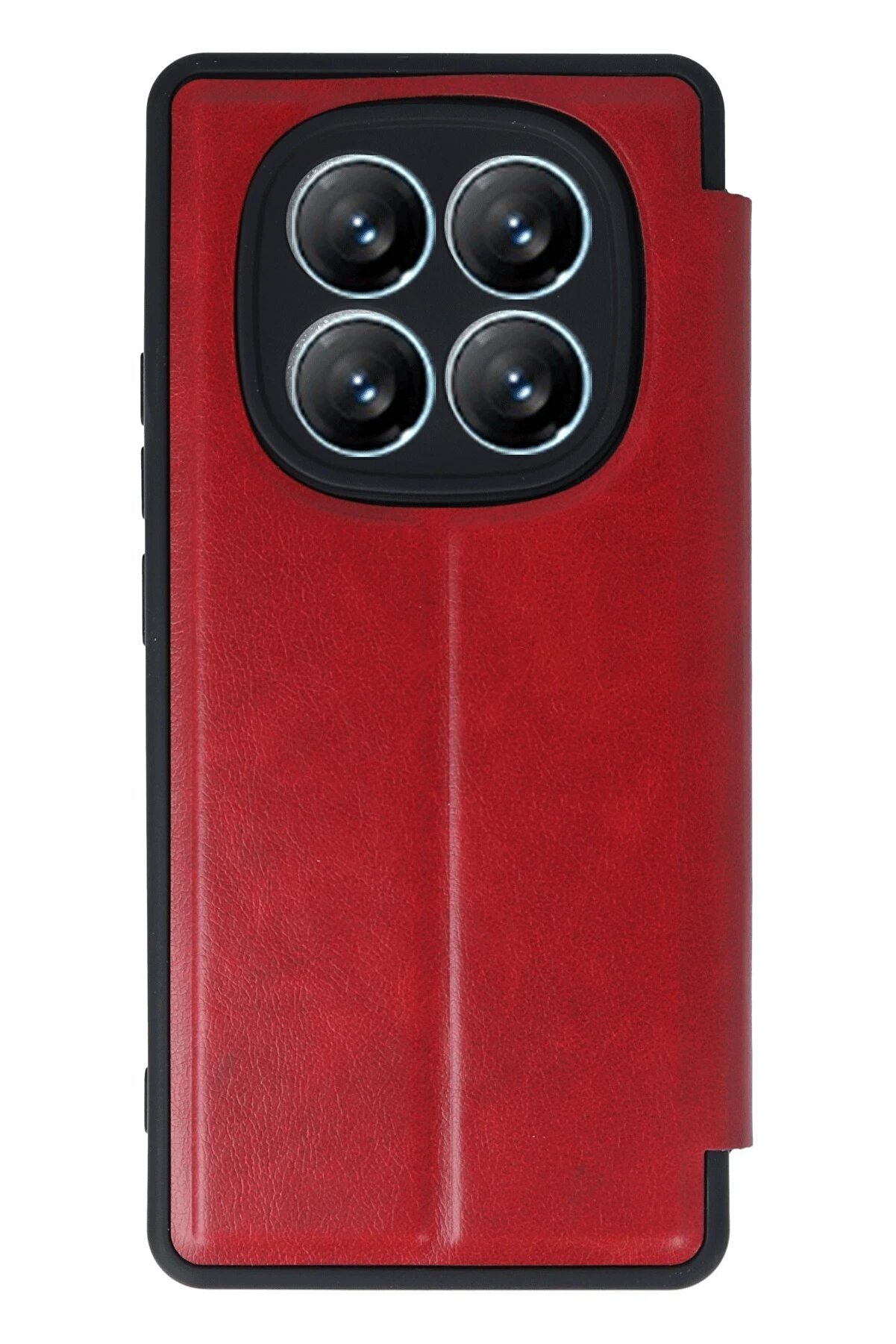 Xi̇aomi̇ Redmi̇ Note 14 Pro 4G Kılıf Fli̇p Cover - Kırmızı - Dropx3561-1662