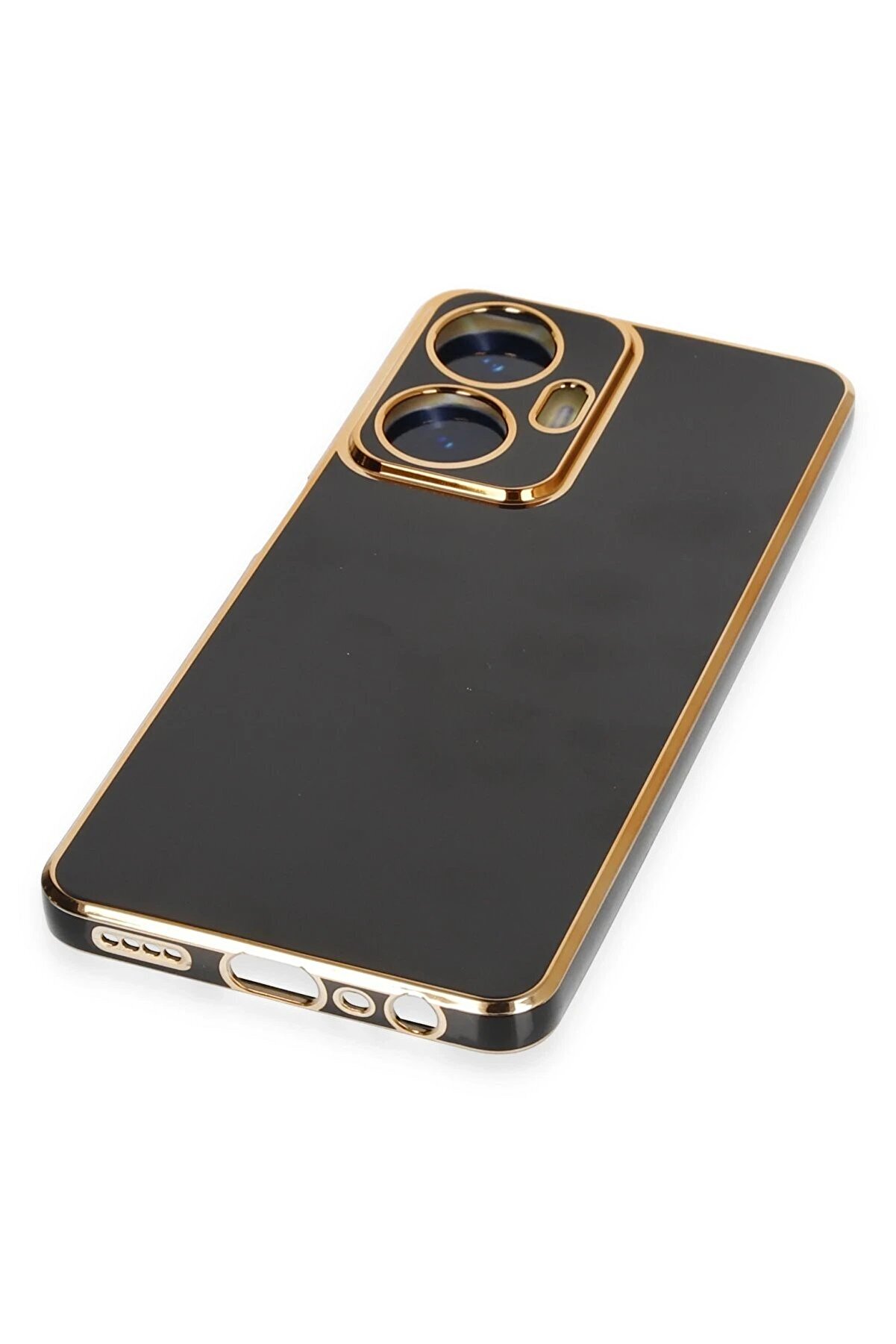 Realme C55 Kılıf Volet Si̇li̇kon - Si̇yah - Dropx9631-6798