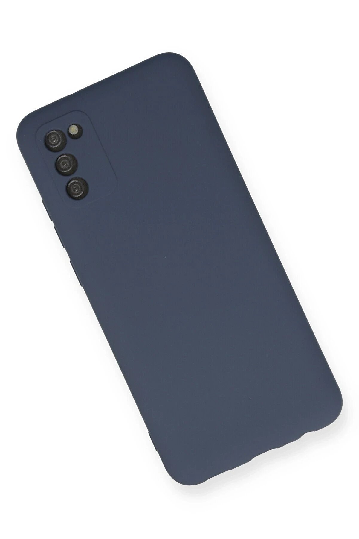 Samsung Galaxy A03S Kılıf Nano İ&ccedil;i̇ Kadi̇fe Si̇li̇kon - Gri̇ - Dropx8179-3800