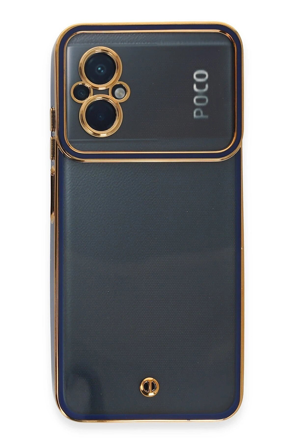 Xi̇aomi̇ Poco M5 Kılıf Li̇va Lens Si̇li̇kon - Mavi̇ - Dropx4863-9709