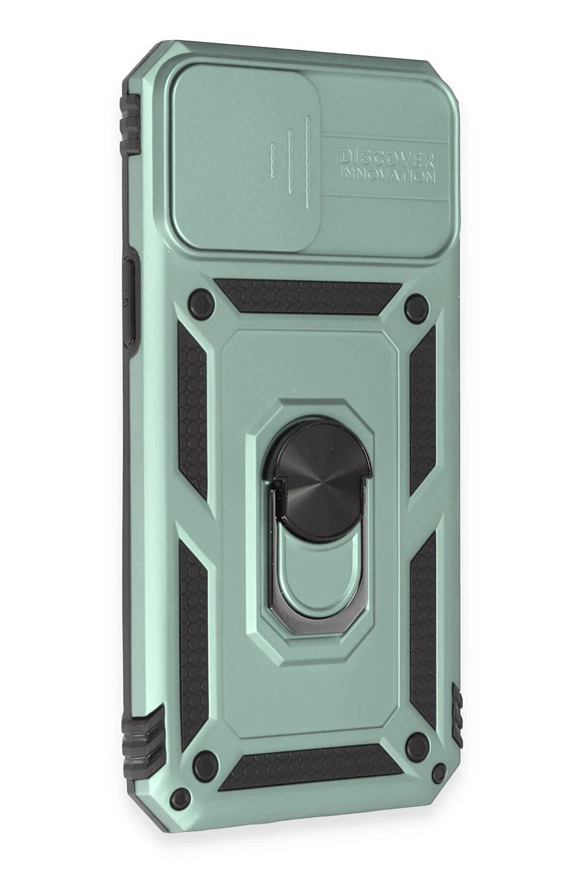 İphone 12 Pro Max Kılıf Pars Lens Yüzüklü Si̇li̇kon - Yeşi̇l - Dropx3359-4137