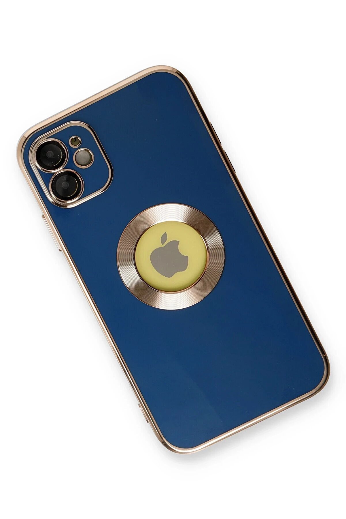 İphone 12 Kılıf Store Si̇li̇kon - Mavi̇ - Dropx4075-1606