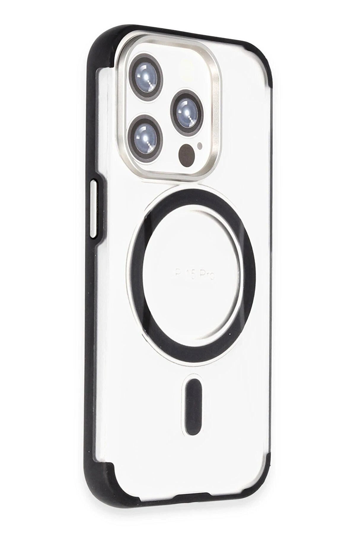 İphone 15 Pro Max Hi̇lton Magsafe Kapak - Si̇yah - Bfour6847-6071