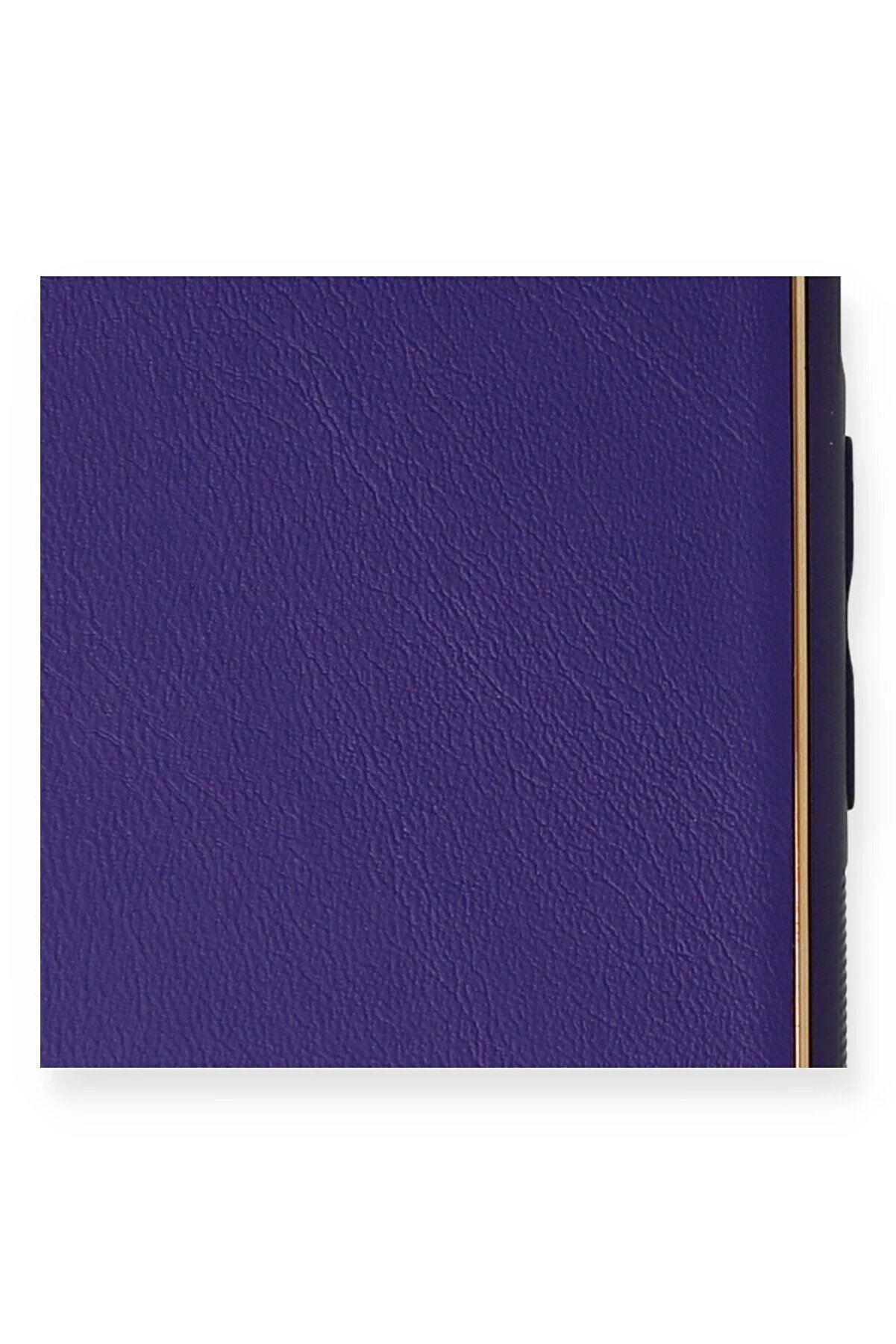 İphone 7 Plus Kılıf Coco Deri̇ Si̇li̇kon Kapak - Mor - Dropx5045-3972