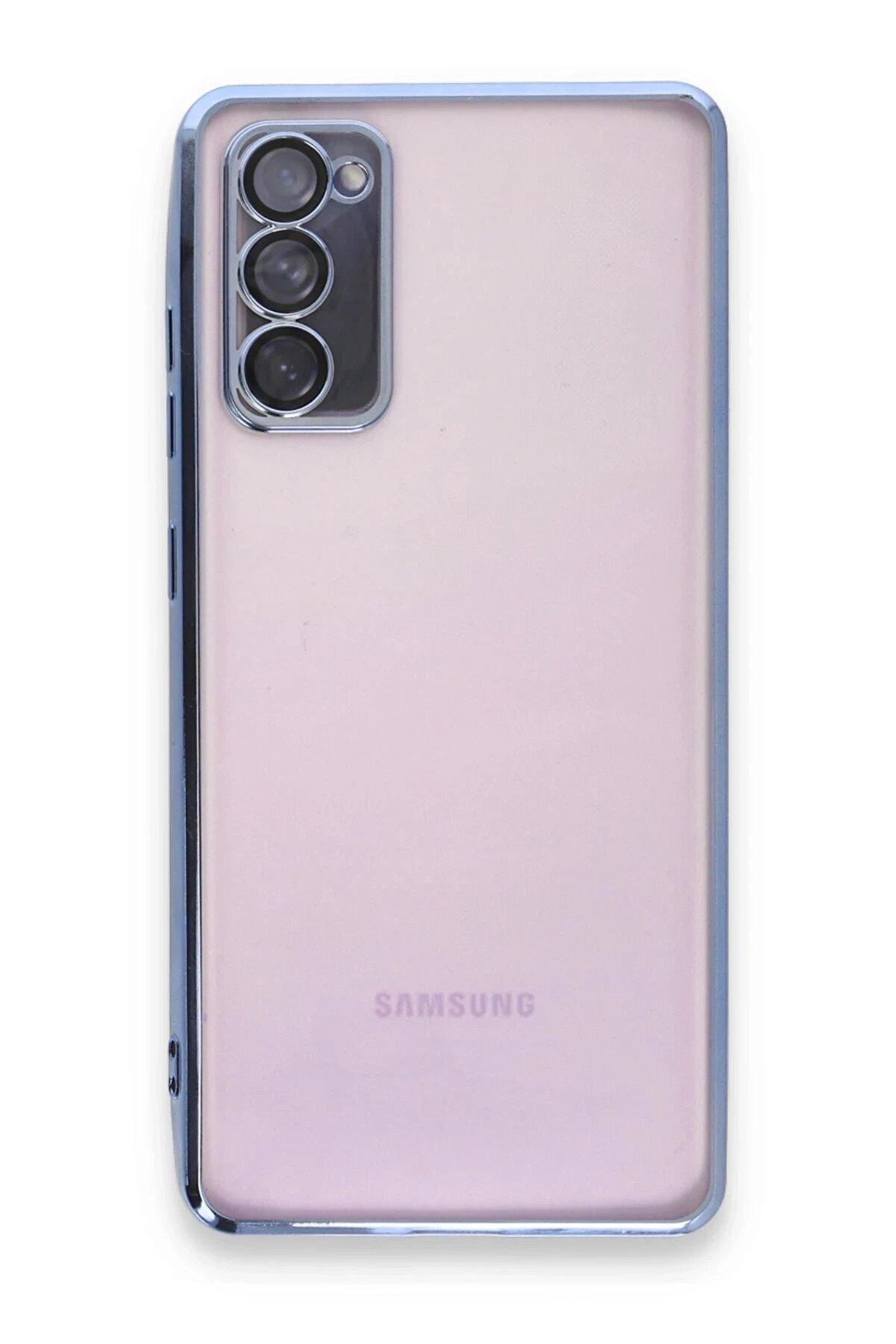 Samsung Galaxy S20 Fe Kılıf Lensli̇ Si̇li̇kon - Açık Mavi̇ - Dropx9044-4303