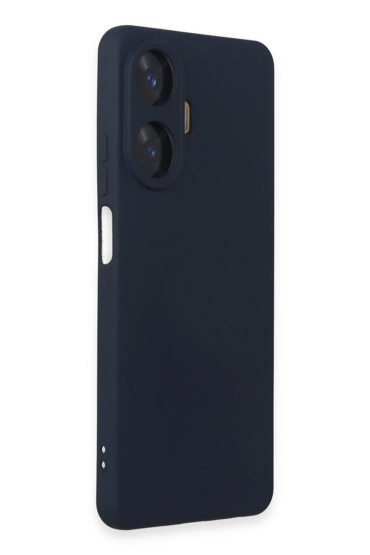 Realme C55 Kılıf Nano İçi̇ Kadi̇fe Si̇li̇kon - Laci̇vert - Dropx6676-1672