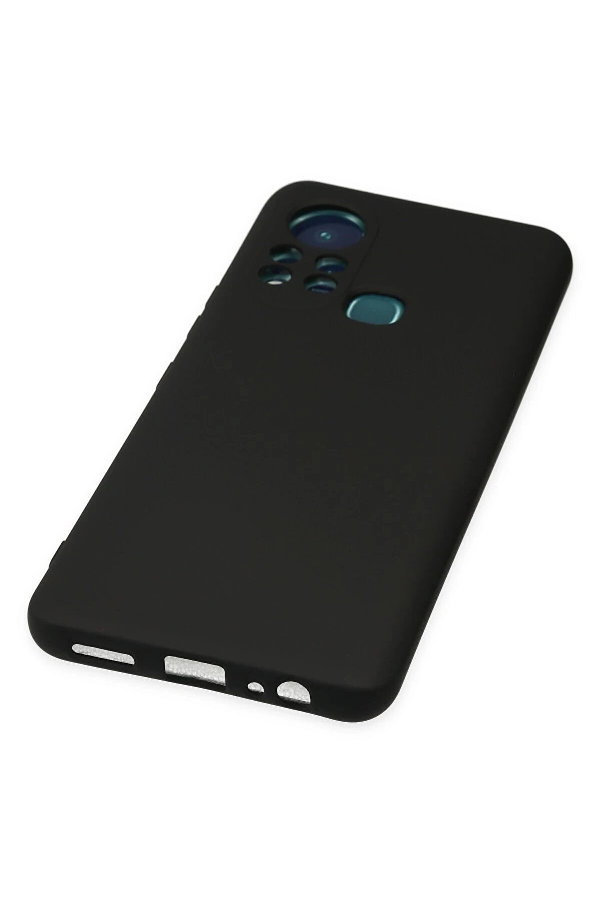 İnfi̇ni̇x Hot 11S Kılıf Nano İçi̇ Kadi̇fe Si̇li̇kon - Si̇yah - Dropx6821-6466