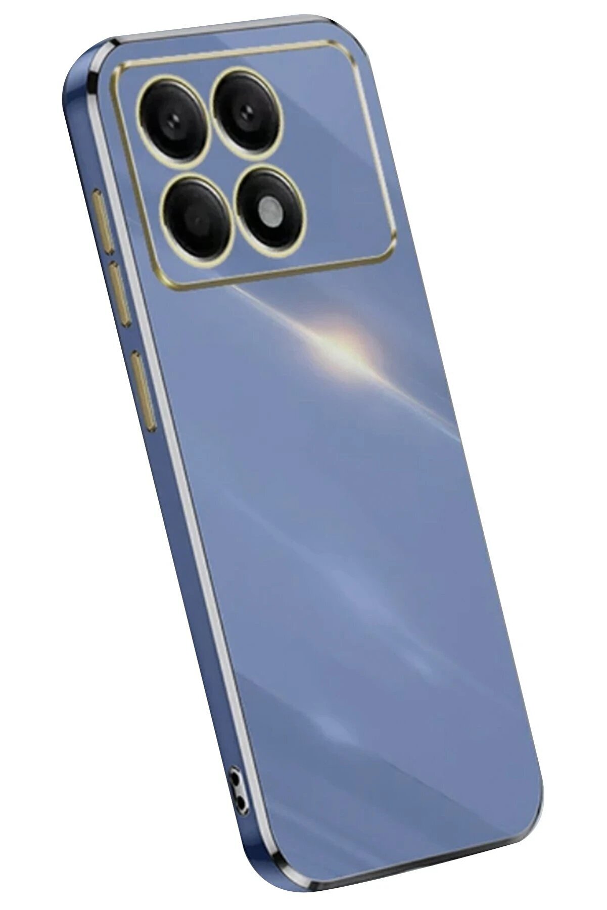 CepteToptan Newface Xiaomi Poco X6 Pro Kılıf Volet Silikon - Mavi