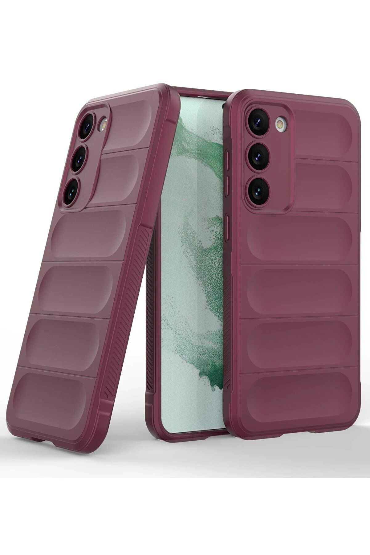 Samsung Galaxy S23 Plus Kılıf Opti̇mum Si̇li̇kon - Bordo - Dropx8974-7303