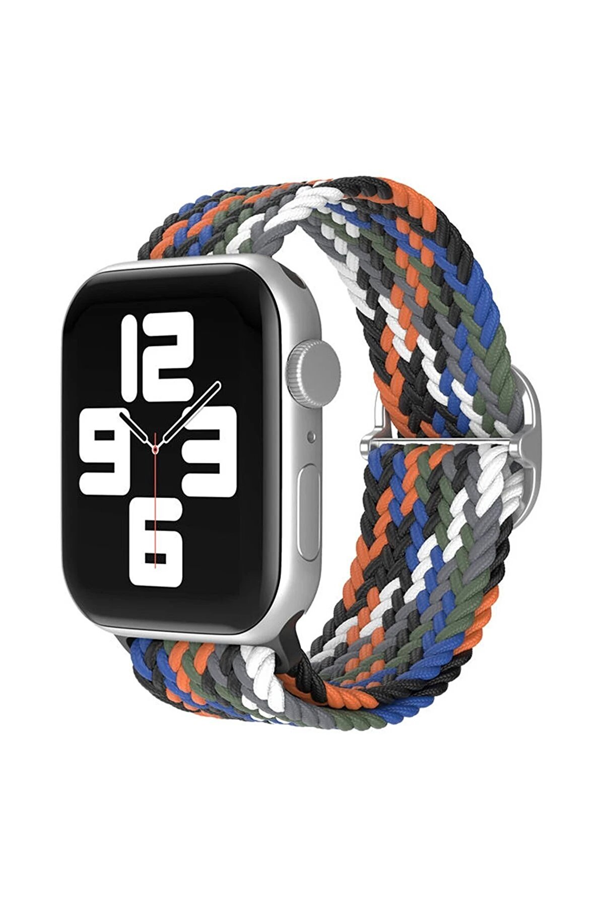 CepteToptan Watch 22mm Star Kordon - Gri-Turuncu - DROPX8087-3649