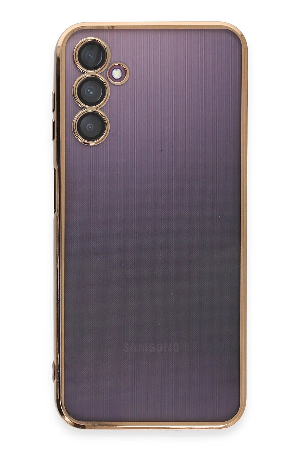 Samsung Galaxy A14 4G Kılıf Lensli̇ Si̇li̇kon - Gold - Dropx6341-5977