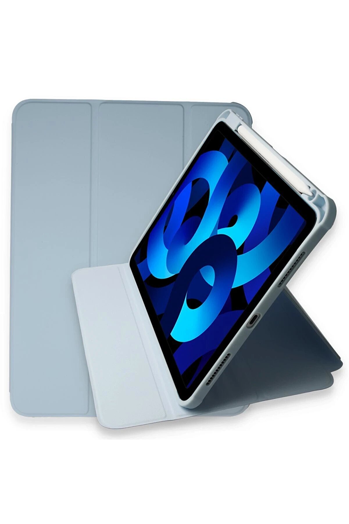 CepteToptan iPad Pro 11 (2021) Kılıf Starling 360 Kalemlikli Tablet Kılıf - Mavi - DROPX9178-7513