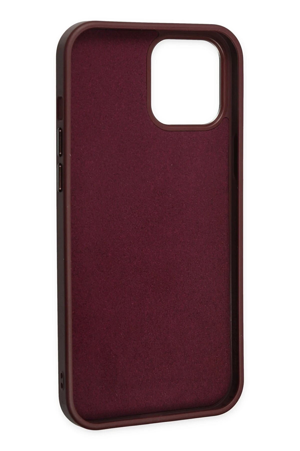 İphone 12 Pro Max Kılıf Asya Deri̇ Si̇li̇kon - M&uuml;rd&uuml;m - Dropx2891-4547