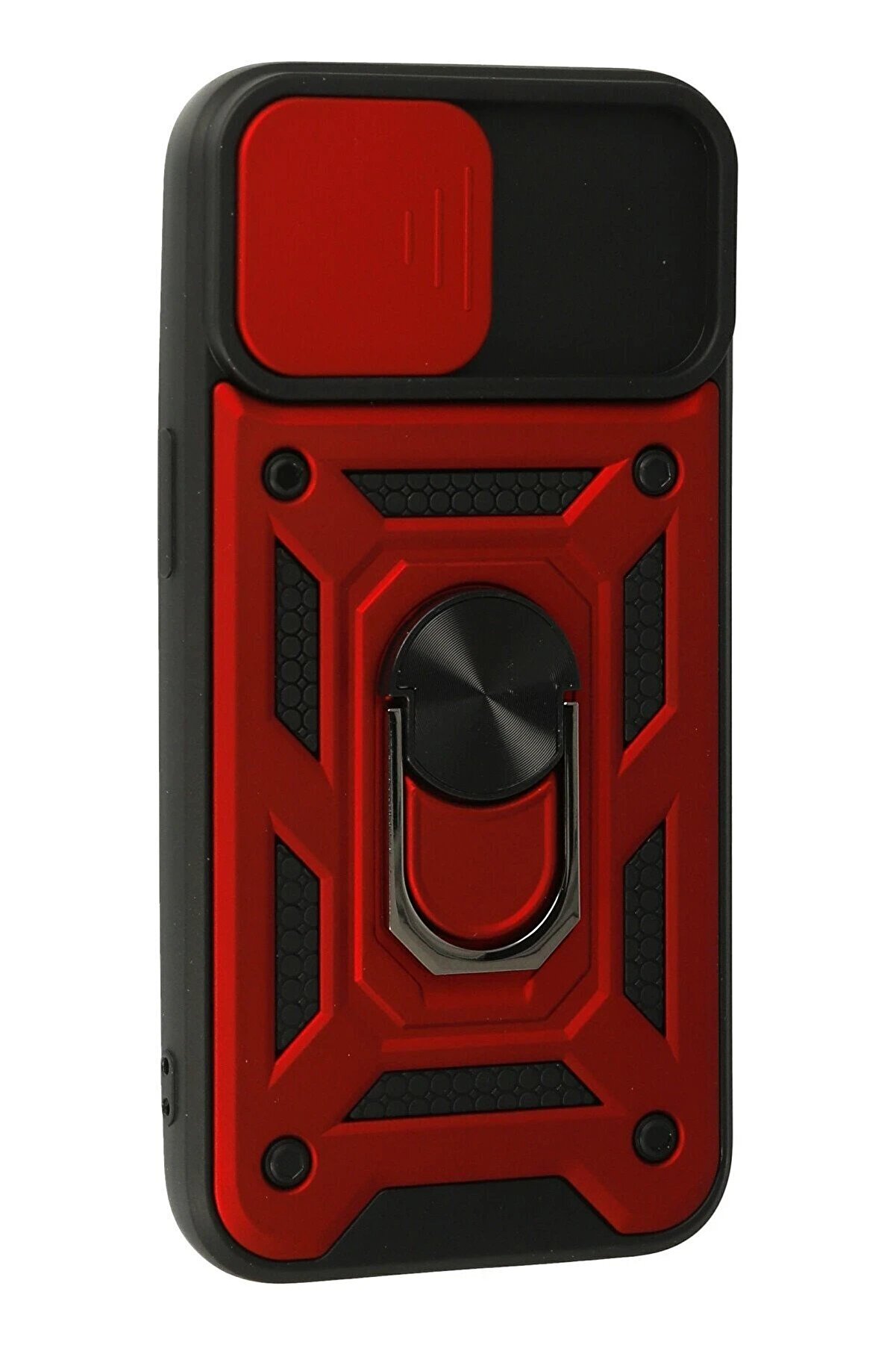 İphone 13 Kılıf Pars Lens Y&uuml;z&uuml;kl&uuml; Si̇li̇kon - Kırmızı - Dropx3406-4613