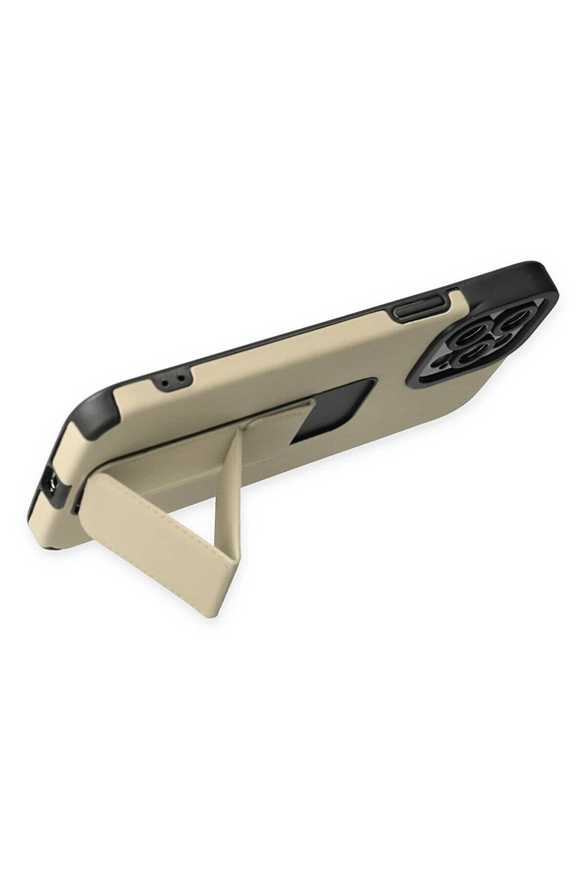 İphone 12 Pro Max Kılıf Mega Standlı Si̇li̇kon - Gold - Dropx9584-7070