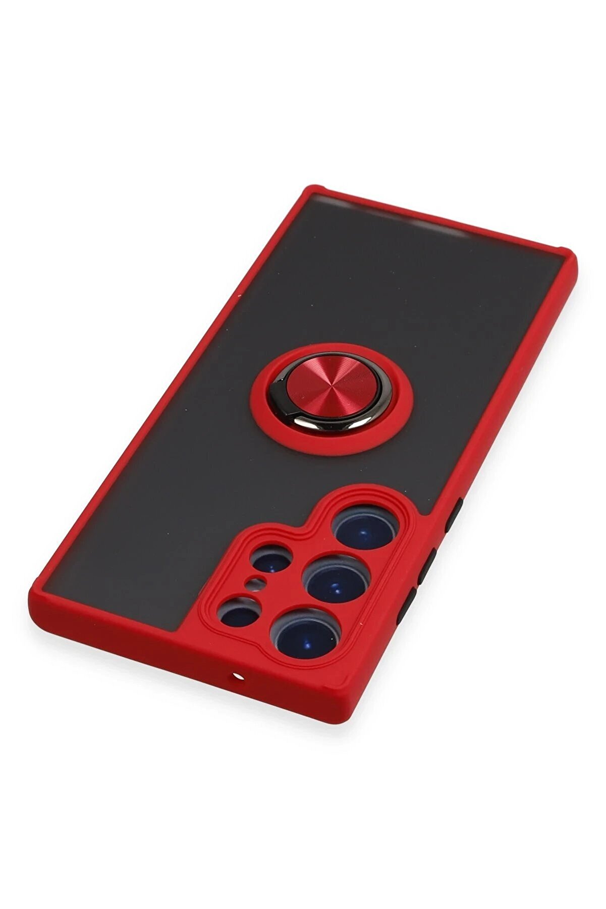 Samsung Galaxy S23 Ultra Kılıf Montreal Y&uuml;z&uuml;kl&uuml; Si̇li̇kon Kapak - Kırmızı - Dropx9155-7376