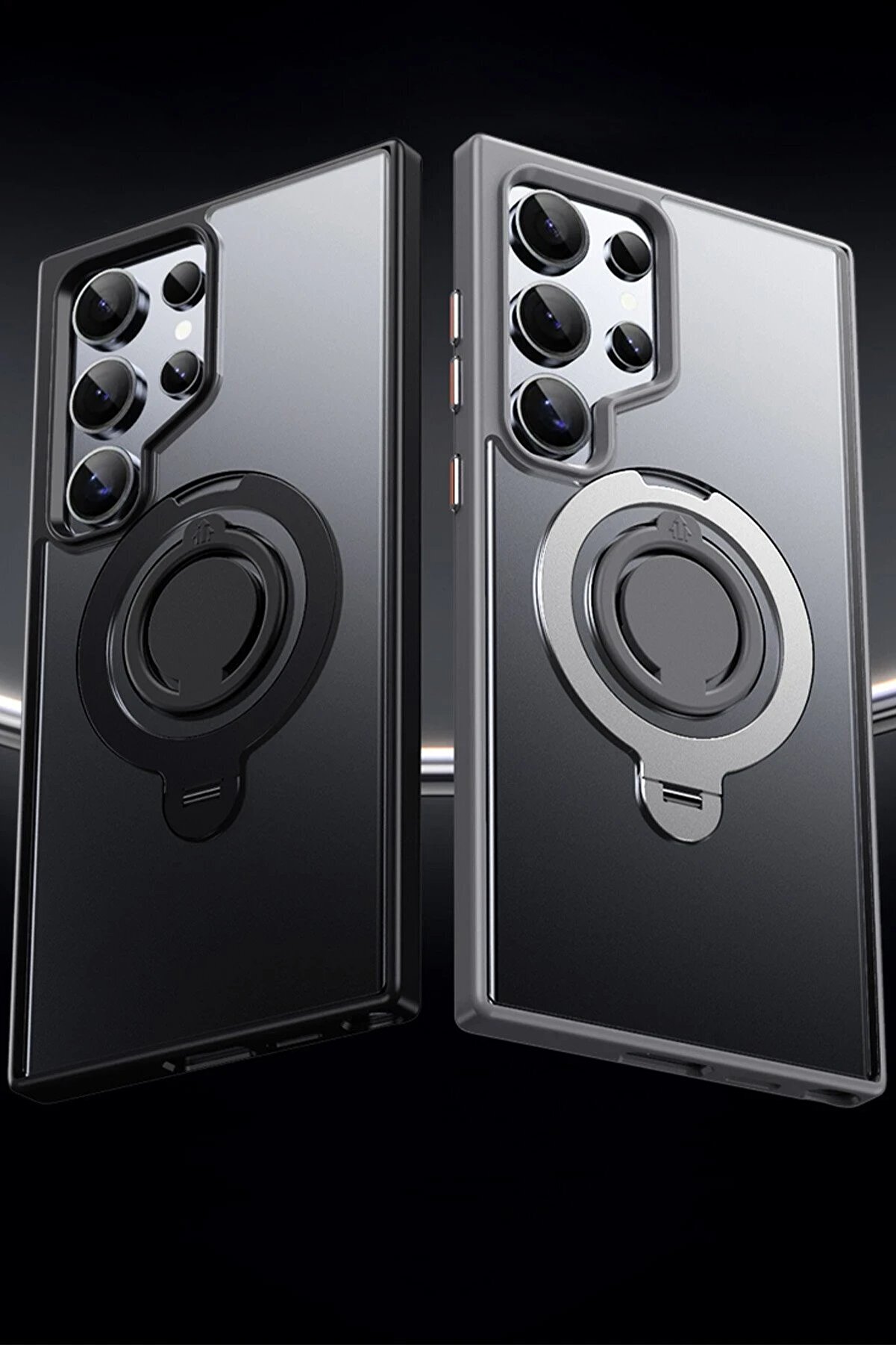 Samsung Galaxy S24 Avatar 360 D&ouml;nen Magsafe Kapak - Si̇yah - Dropx8818-5329