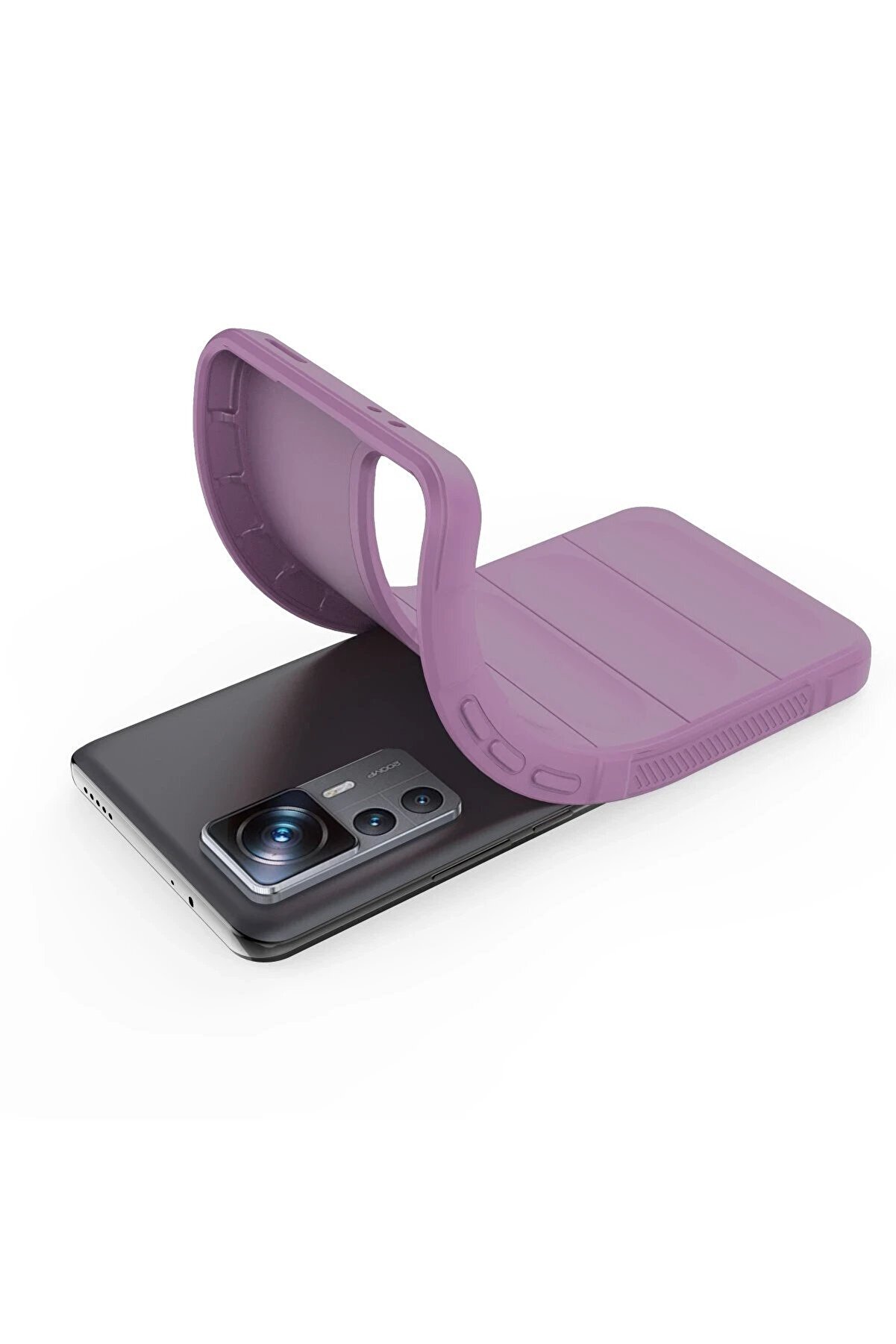 Xi̇aomi̇ Mi̇ 12T Pro Kılıf Opti̇mum Si̇li̇kon - Mor - Dropx2416-6836