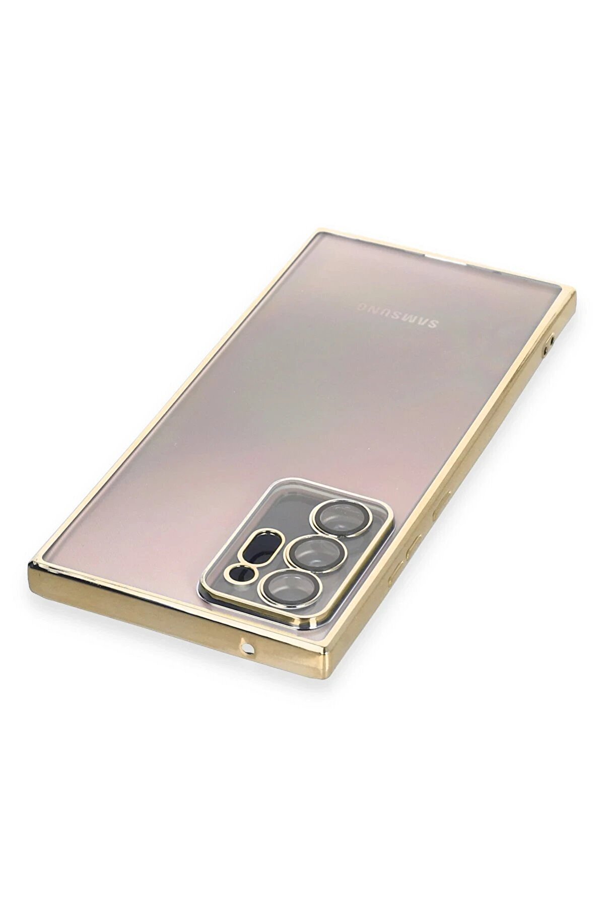 Samsung Galaxy Note 20 Ultra Kılıf Lensli̇ Si̇li̇kon - Gold - Dropx6275-1029