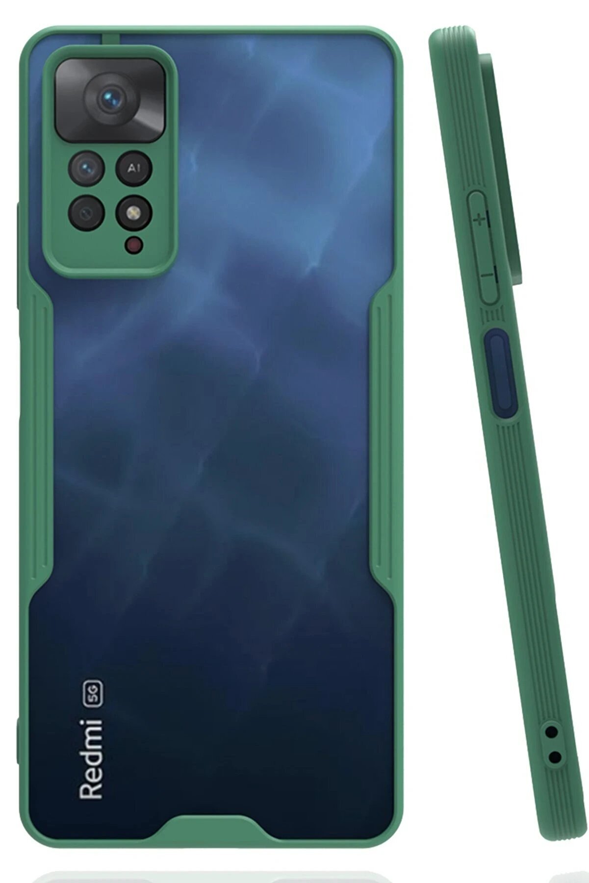 CepteToptan Xiaomi Redmi Note 11 Pro Kılıf Platin Silikon - Yeşil - DROPX7539-3961