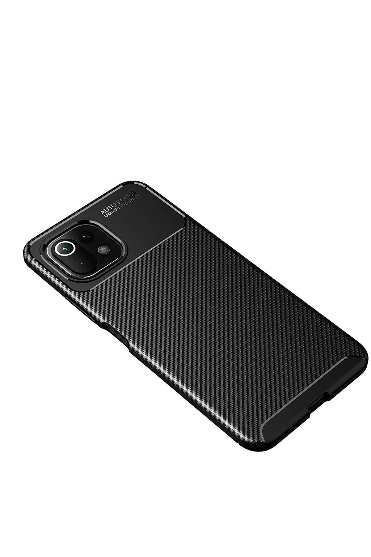Xi̇aomi̇ Mi̇ 11 Li̇te Kılıf Auto Focus Karbon Kapak - Si̇yah - Dropx7793-1733
