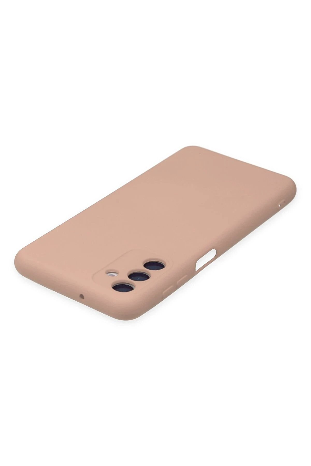Samsung Galaxy A04S Kılıf Nano İçi̇ Kadi̇fe Si̇li̇kon - Pudra - Dropx4100-7598