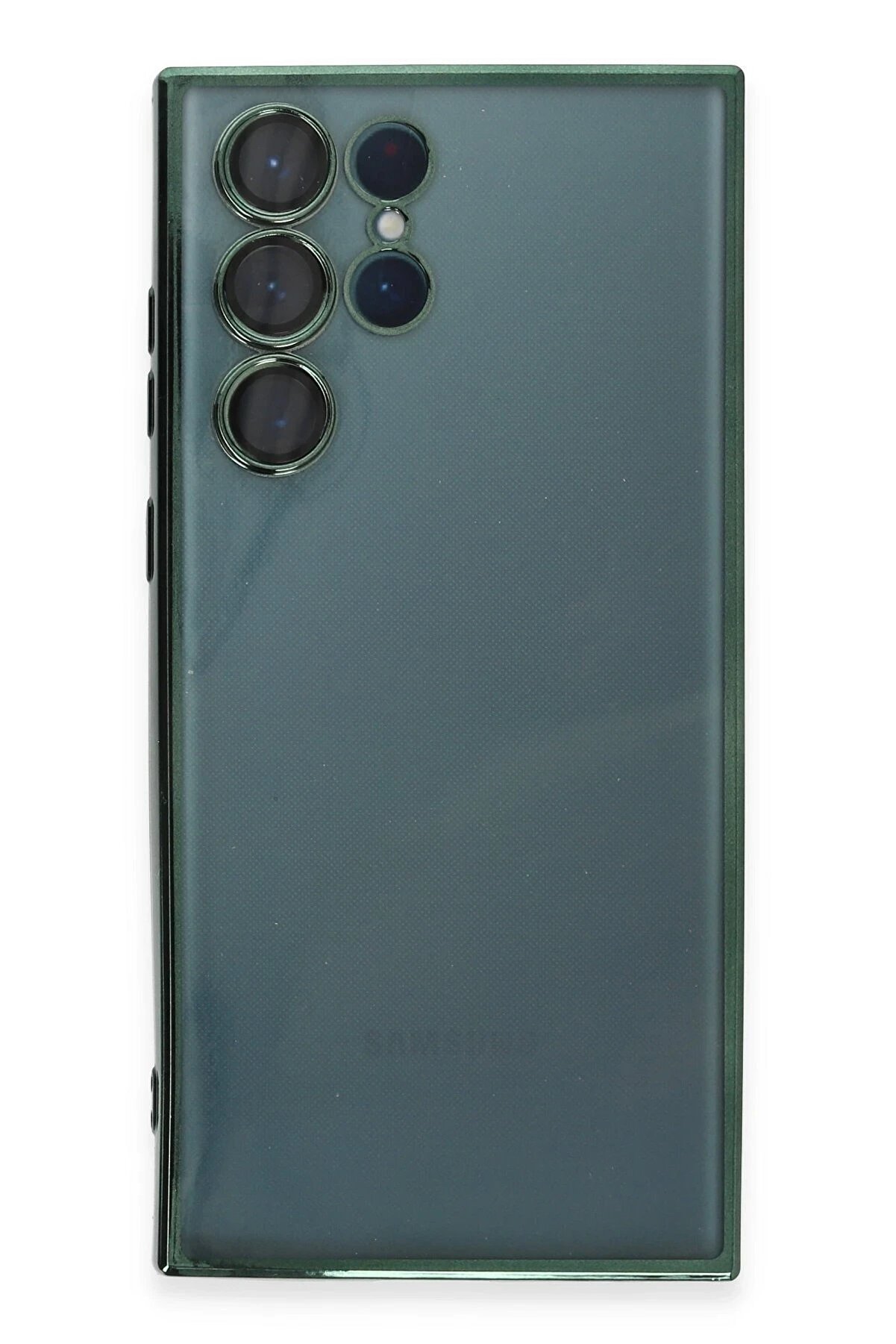 Samsung Galaxy S22 Ultra Kılıf Lensli̇ Si̇li̇kon - Yeşi̇l - Dropx8970-1221