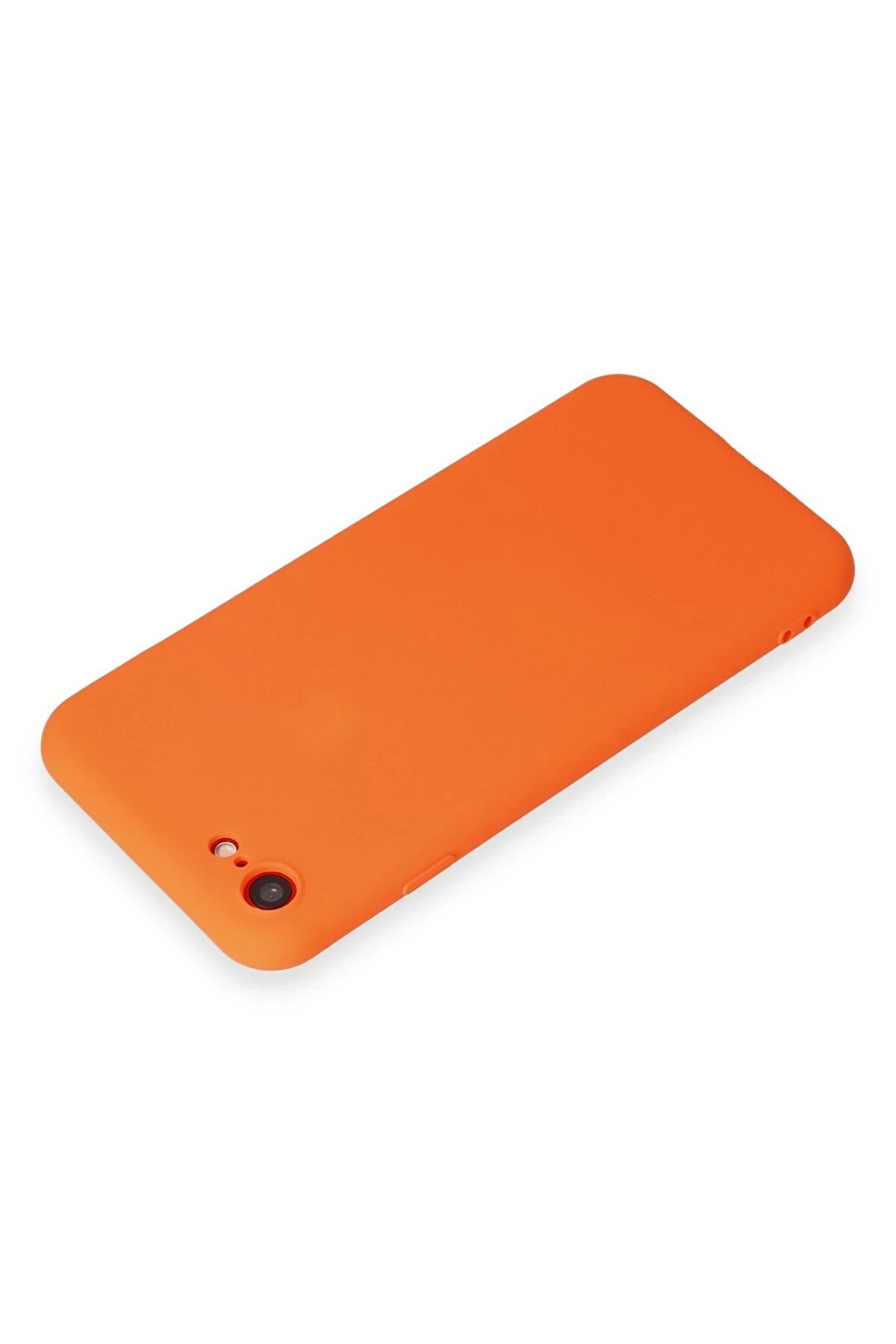 İphone 7 Kılıf Fi̇rst Si̇li̇kon - Parlak Turuncu - Dropx2696-6541