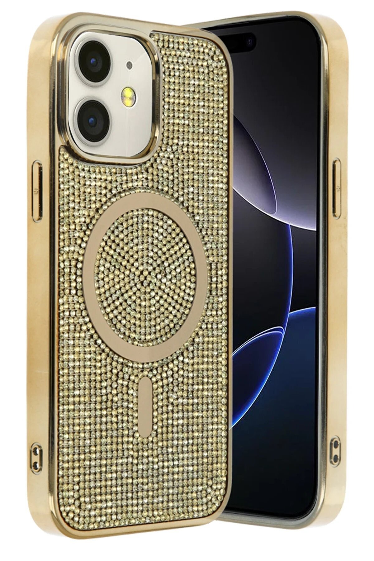 Apple İphone 11 Helen Magsafe Kapak - Gold - Dropx7120-4840