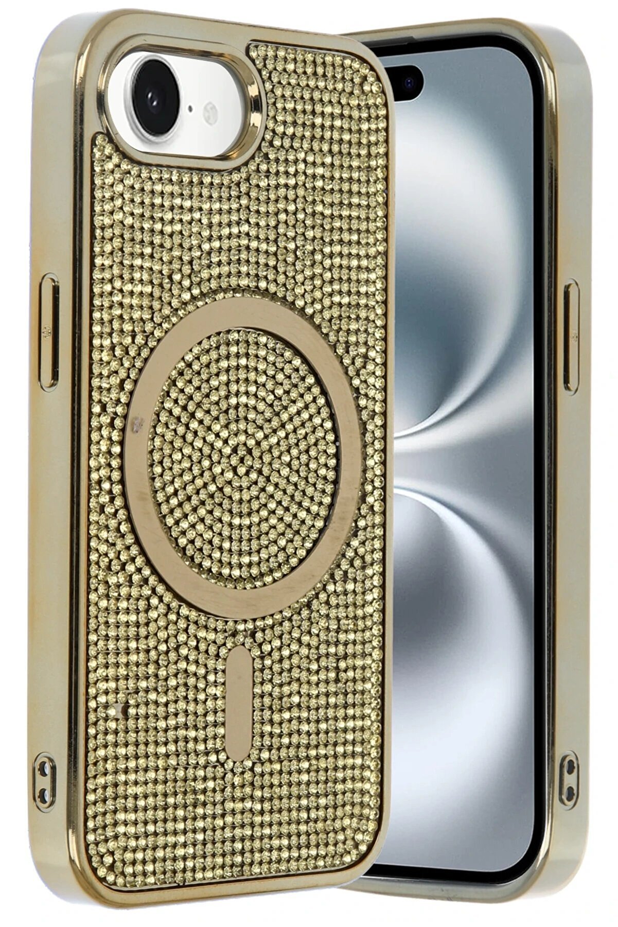 Apple İphone 16E Helen Magsafe Kapak - Gold - Dropx1523-9478