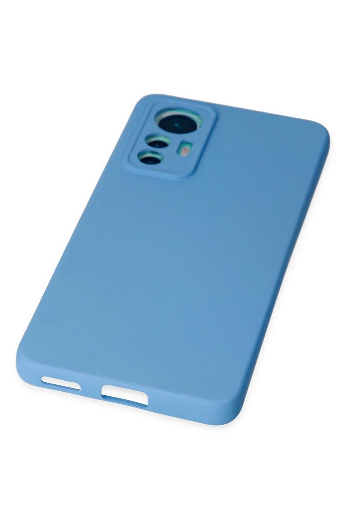 Xi̇aomi̇ Mi̇ 12 Li̇te Kılıf Nano İçi̇ Kadi̇fe Si̇li̇kon - Mavi̇ - Dropx9978-2087