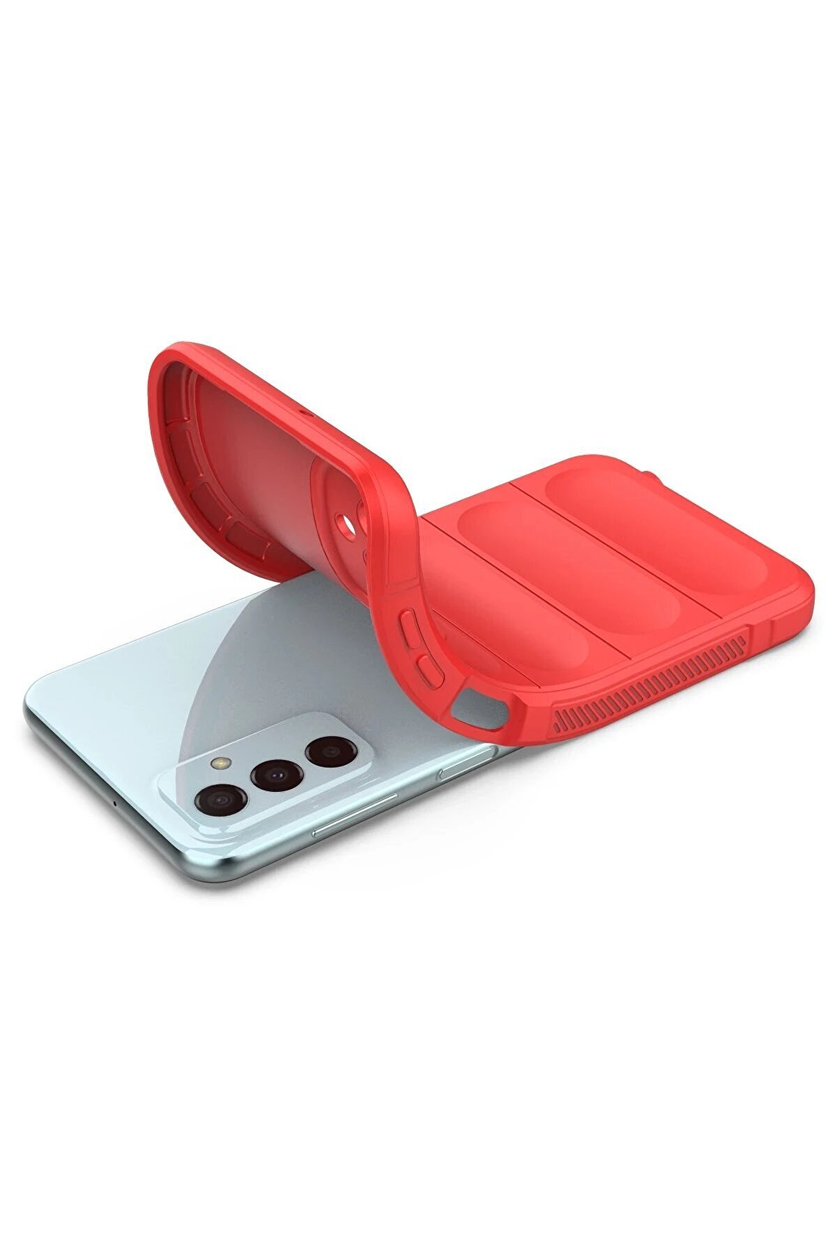 Samsung Galaxy M23 Kılıf Opti̇mum Si̇li̇kon - Kırmızı - Dropx7114-8588