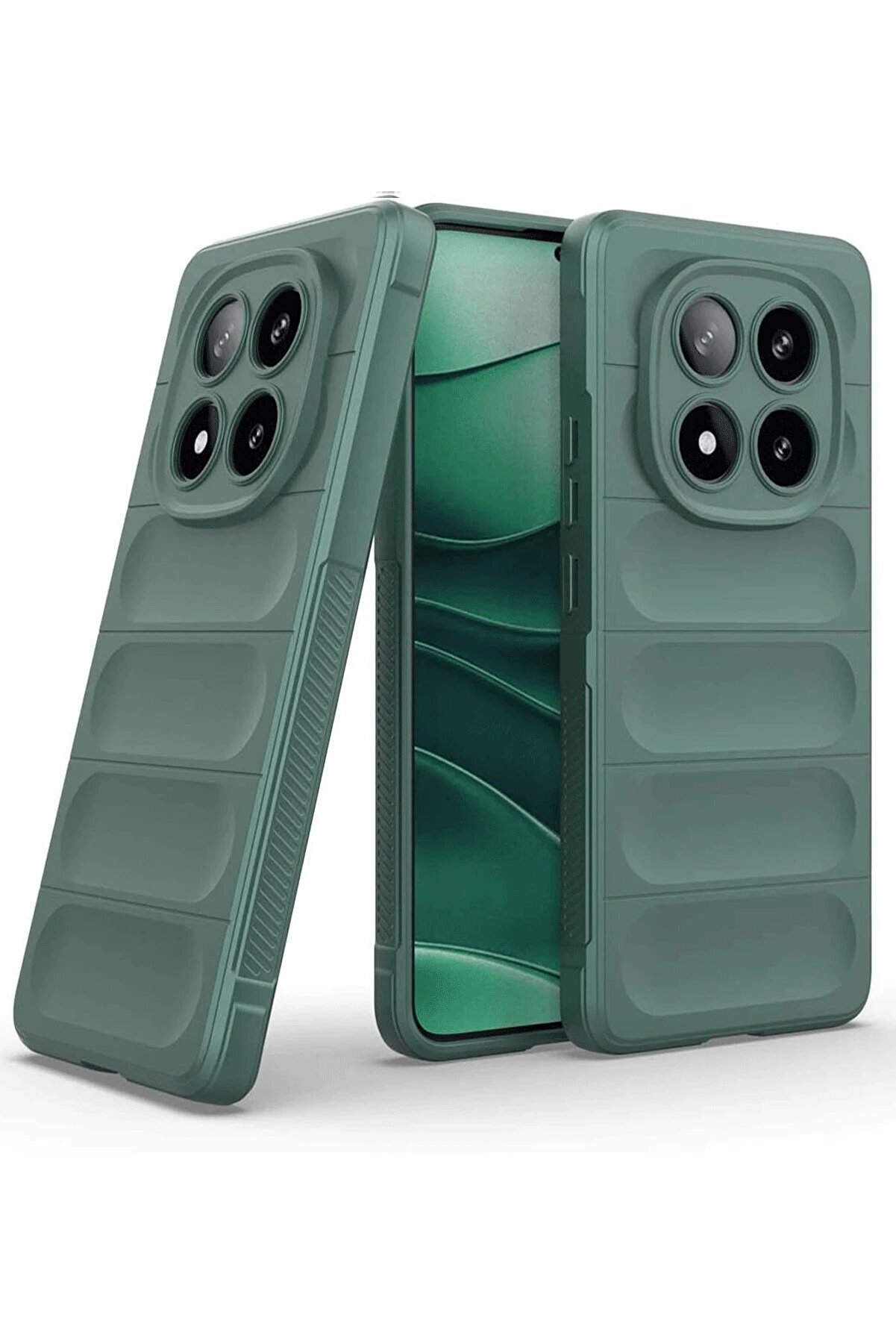 Xi̇aomi̇ Redmi̇ Note 14 Pro 4G Kılıf Opti̇mum Si̇li̇kon - Koyu Yeşi̇l - Dropx6316-3354