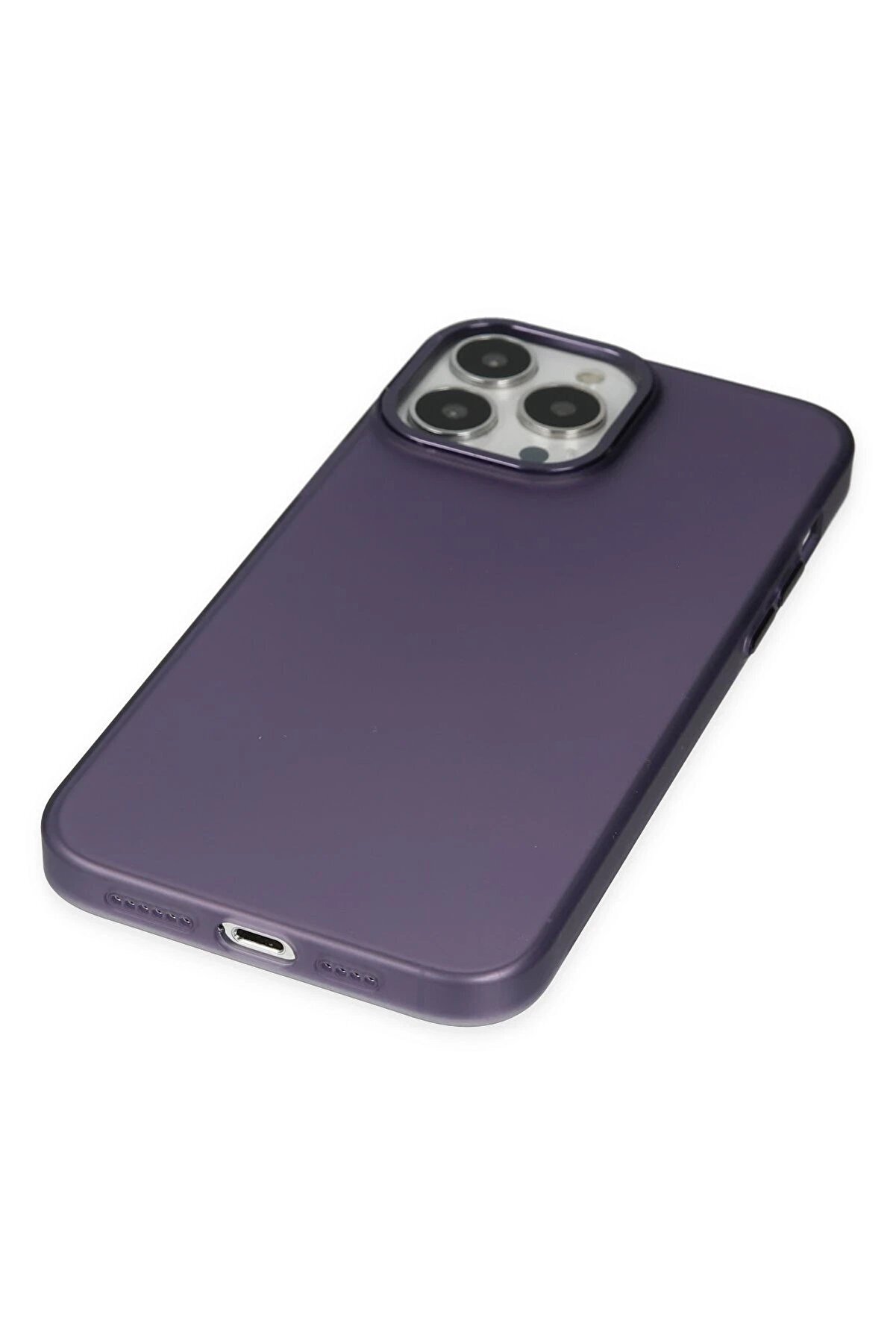 İphone 14 Pro Max Kılıf Modos Metal Kapak - Mor - Dropx8576-8059