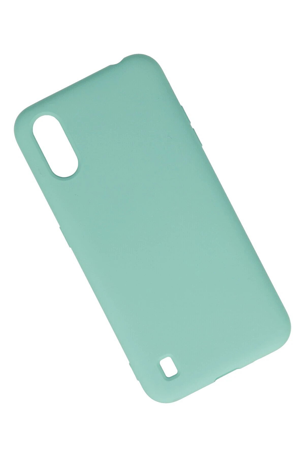 Samsung Galaxy A01 Kılıf Nano İ&ccedil;i̇ Kadi̇fe Si̇li̇kon - Turkuaz - Dropx8878-4353