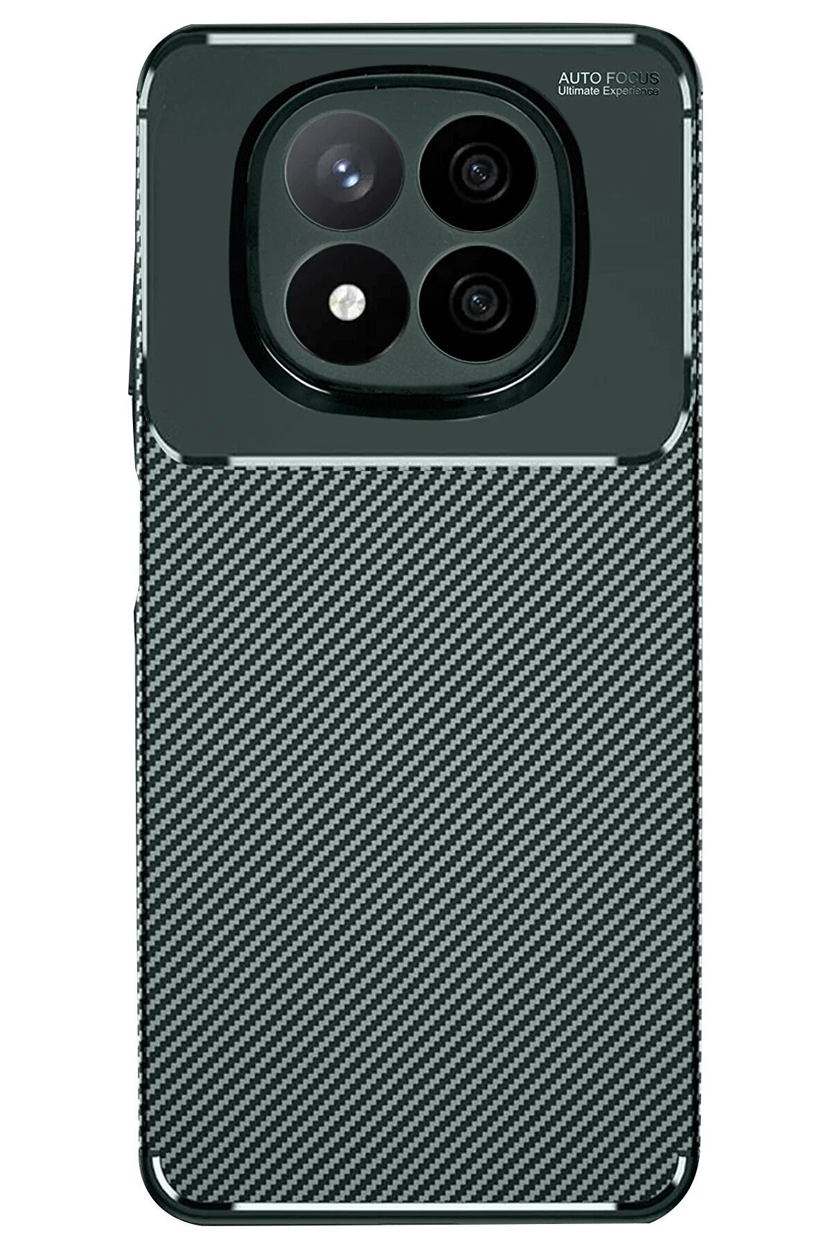 Xi̇aomi̇ Redmi̇ Note 14 Pro 5G Kılıf Auto Focus Karbon Kapak - Koyu Yeşi̇l - Dropx5219-6028