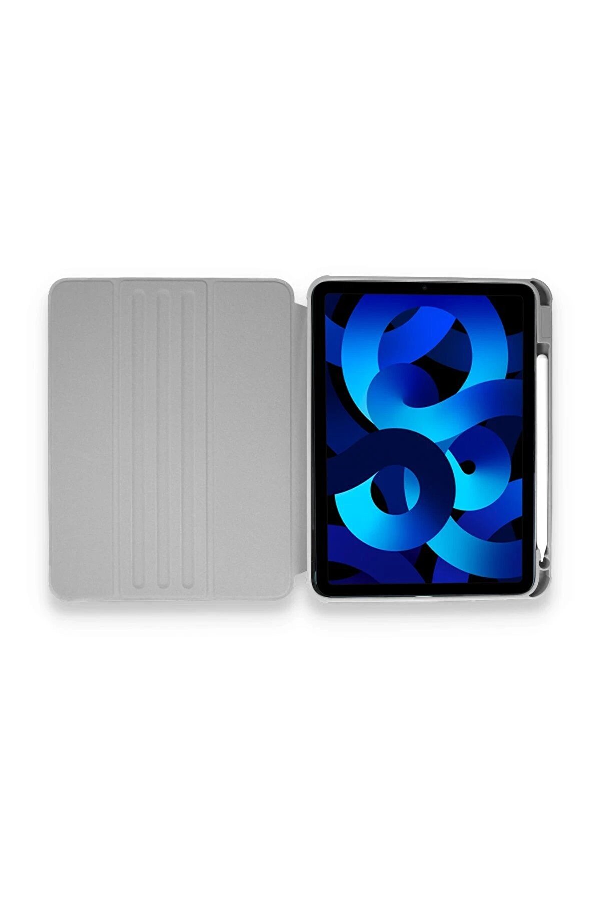 İpad 10.2 (7.Nesi̇l) Kılıf Starli̇ng 360 Kalemli̇kli̇ Tablet Kılıf - Gri̇ - Dropx8664-6555