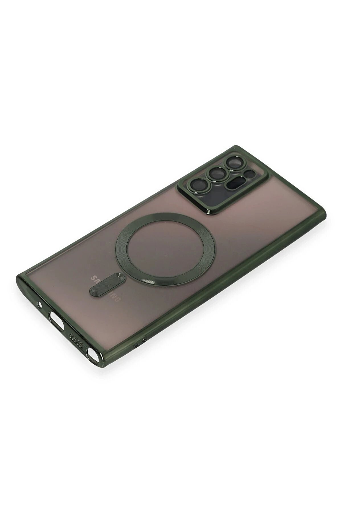 Samsung Galaxy Note 20 Ultra Kılıf Kross Magneti̇csafe Kapak - Koyu Yeşi̇l - Dropx5473-4173