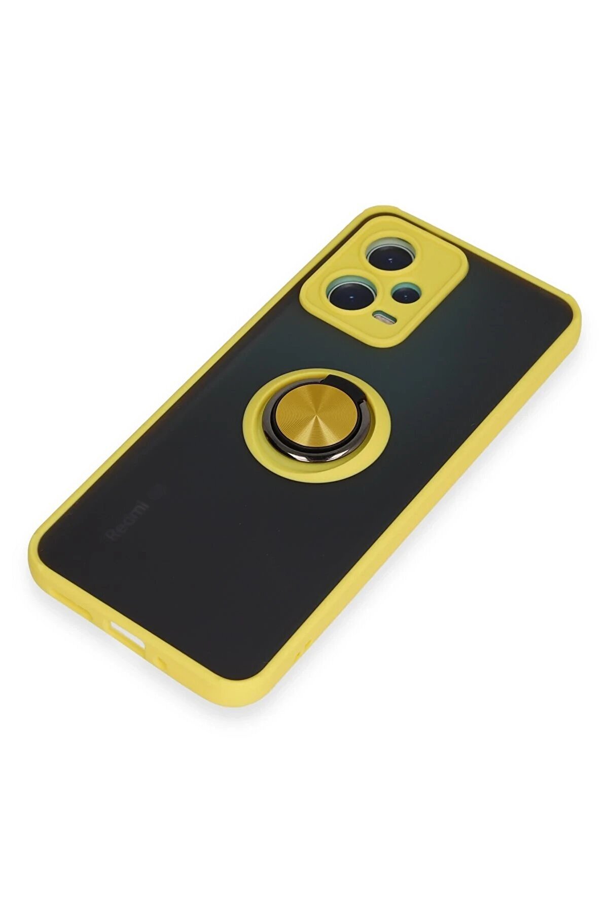 Xi̇aomi̇ Redmi̇ Note 12 5G Kılıf Montreal Y&uuml;z&uuml;kl&uuml; Si̇li̇kon Kapak - Sarı - Dropx2053-8502