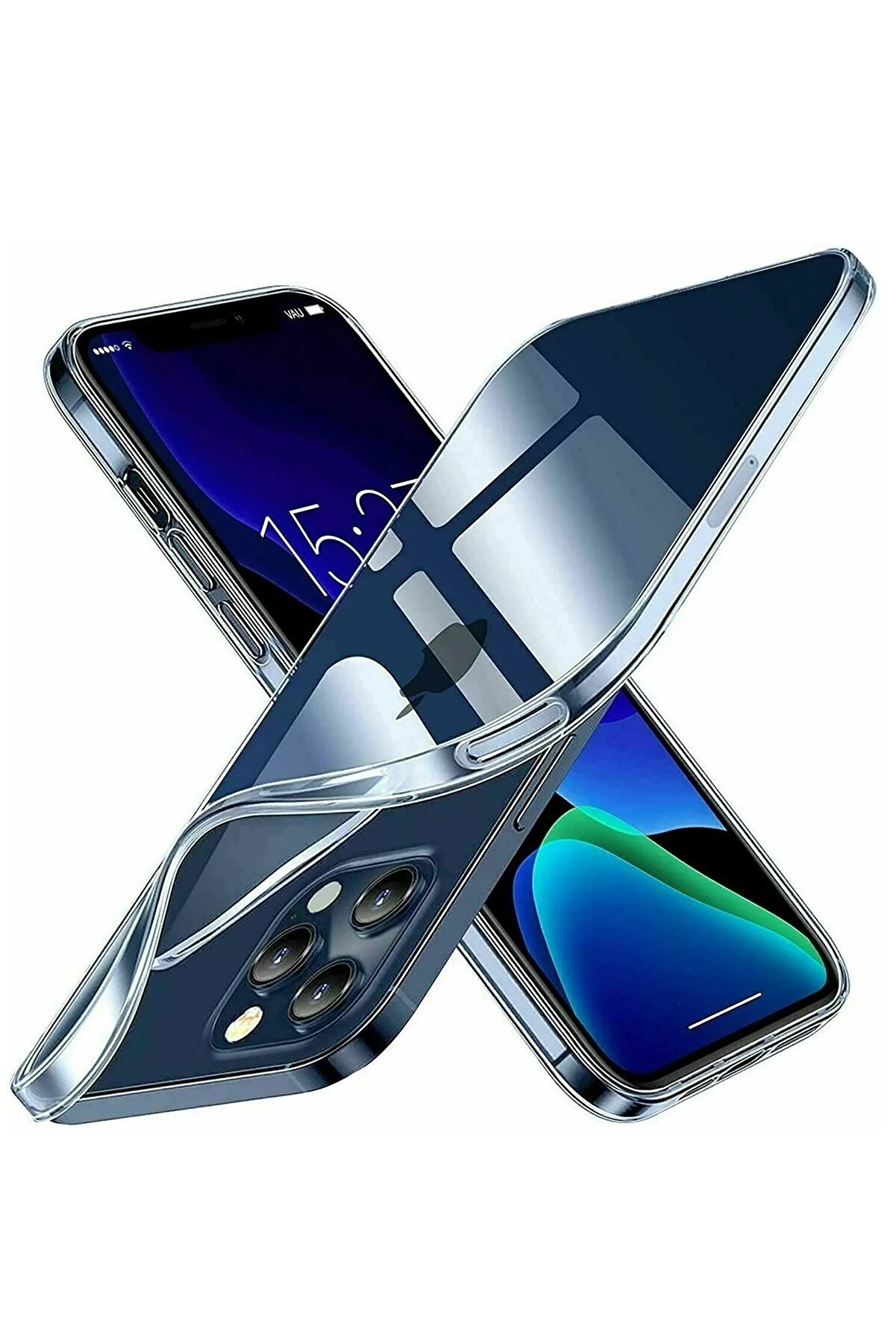 CepteToptan iPhone 15 Pro Kılıf Lüx Şeffaf Silikon - DROPX1259-1980