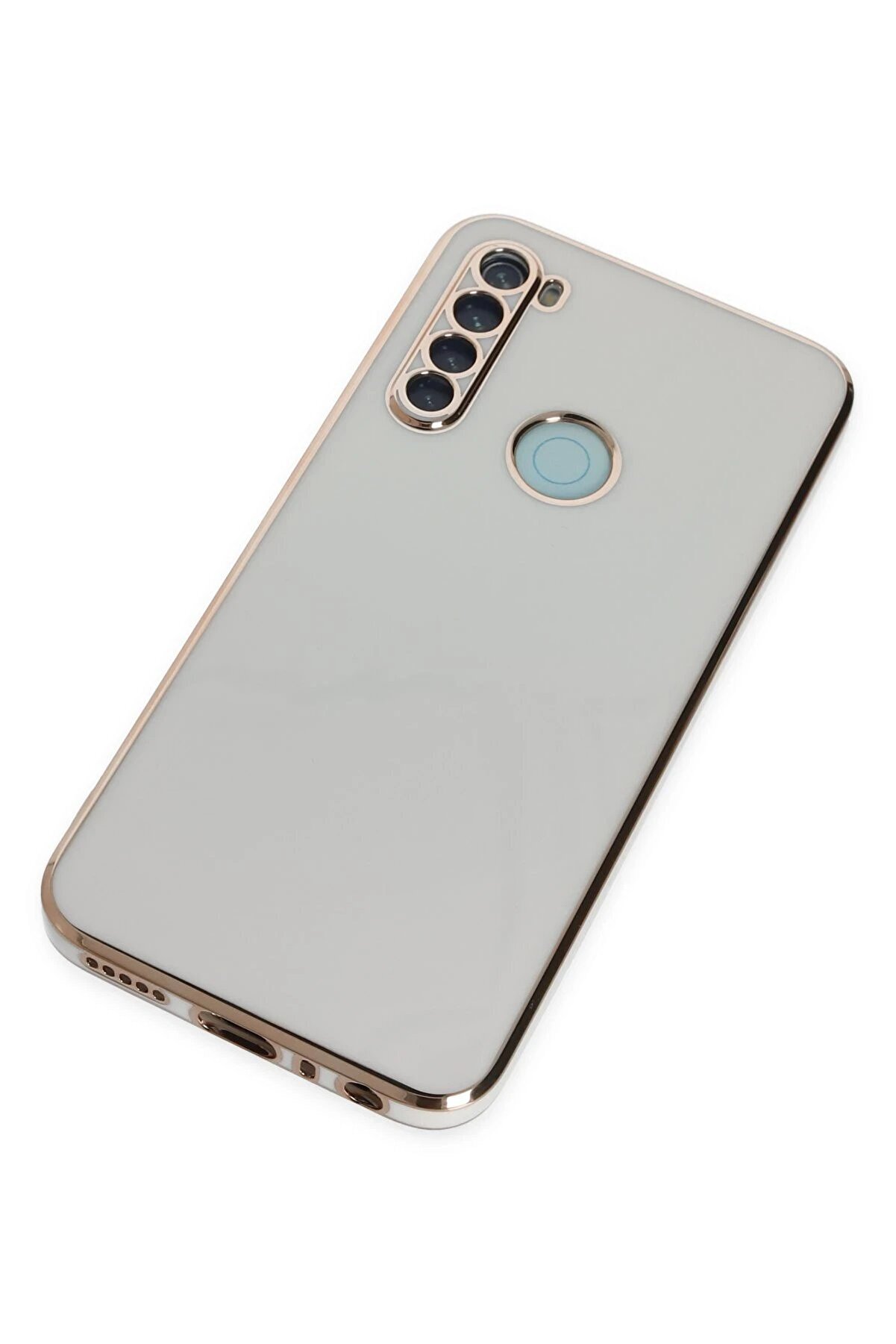 Xi̇aomi̇ Redmi̇ Note 8 Kılıf Volet Si̇li̇kon - Beyaz - Dropx6967-8468