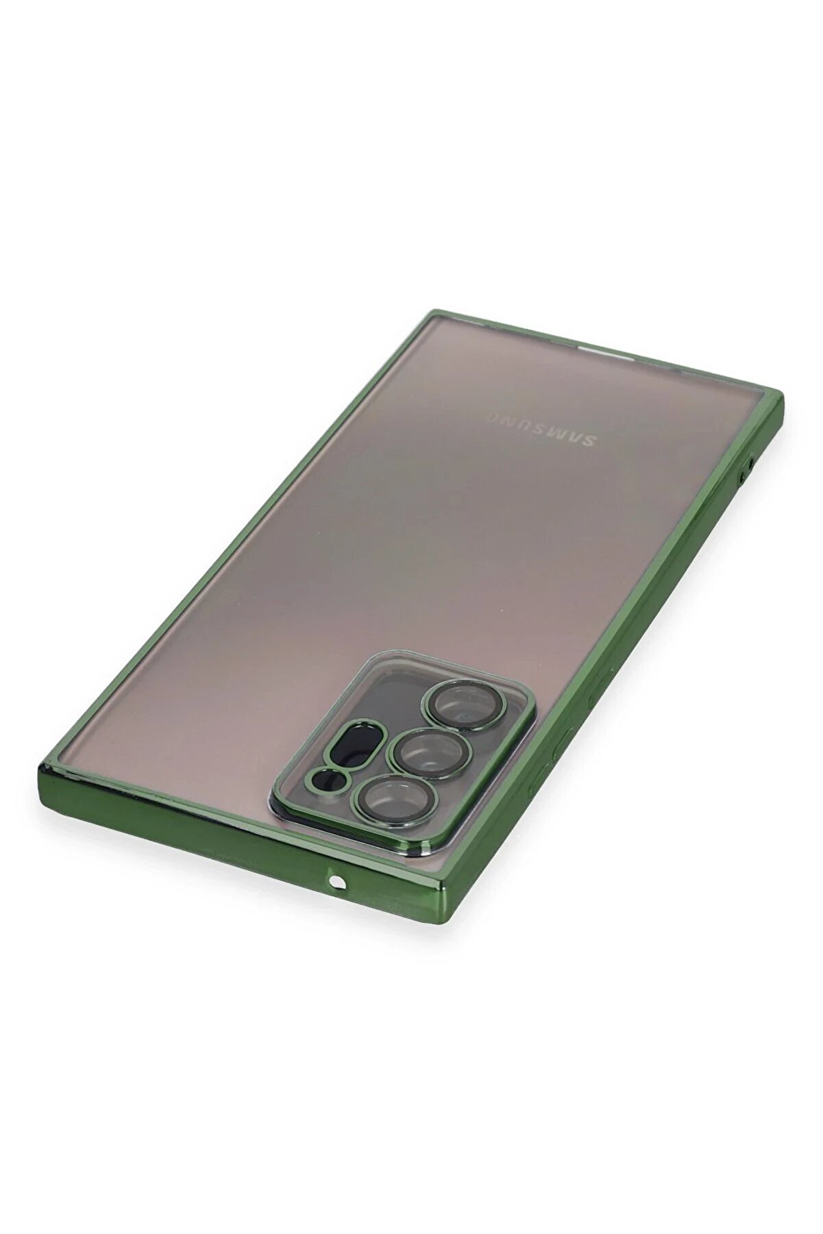 Samsung Galaxy Note 20 Ultra Kılıf Lensli̇ Si̇li̇kon - Yeşi̇l - Dropx3008-6366