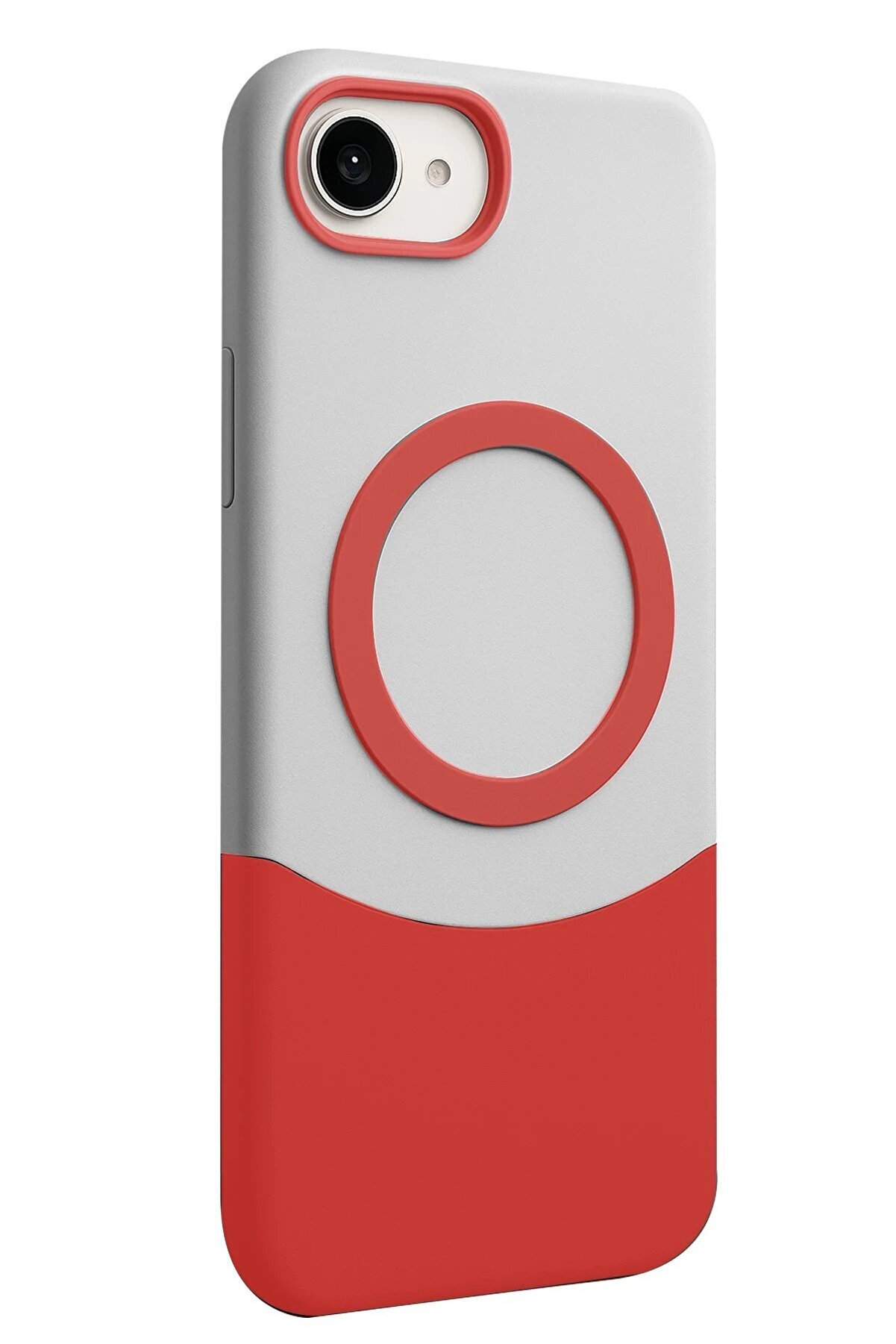 Apple İphone 16E Velar Magsafe Kapak - Kırmızı - Dropx1023-5474