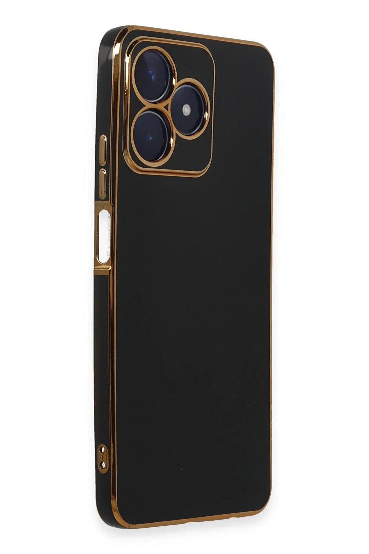 Realme C53 Kılıf Volet Si̇li̇kon - Si̇yah - Dropx2484-6072