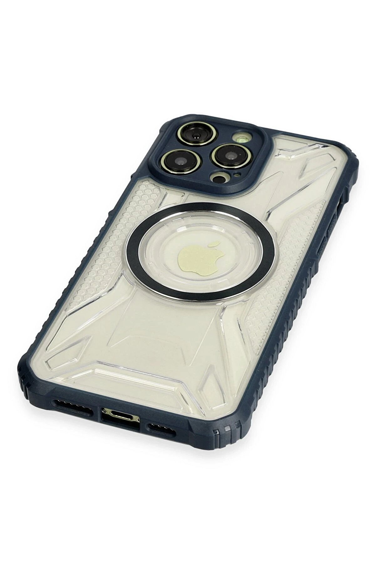 İphone 14 Pro Kılıf Prag Magneti̇csafe Kapak - Laci̇vert - Dropx9061-7890