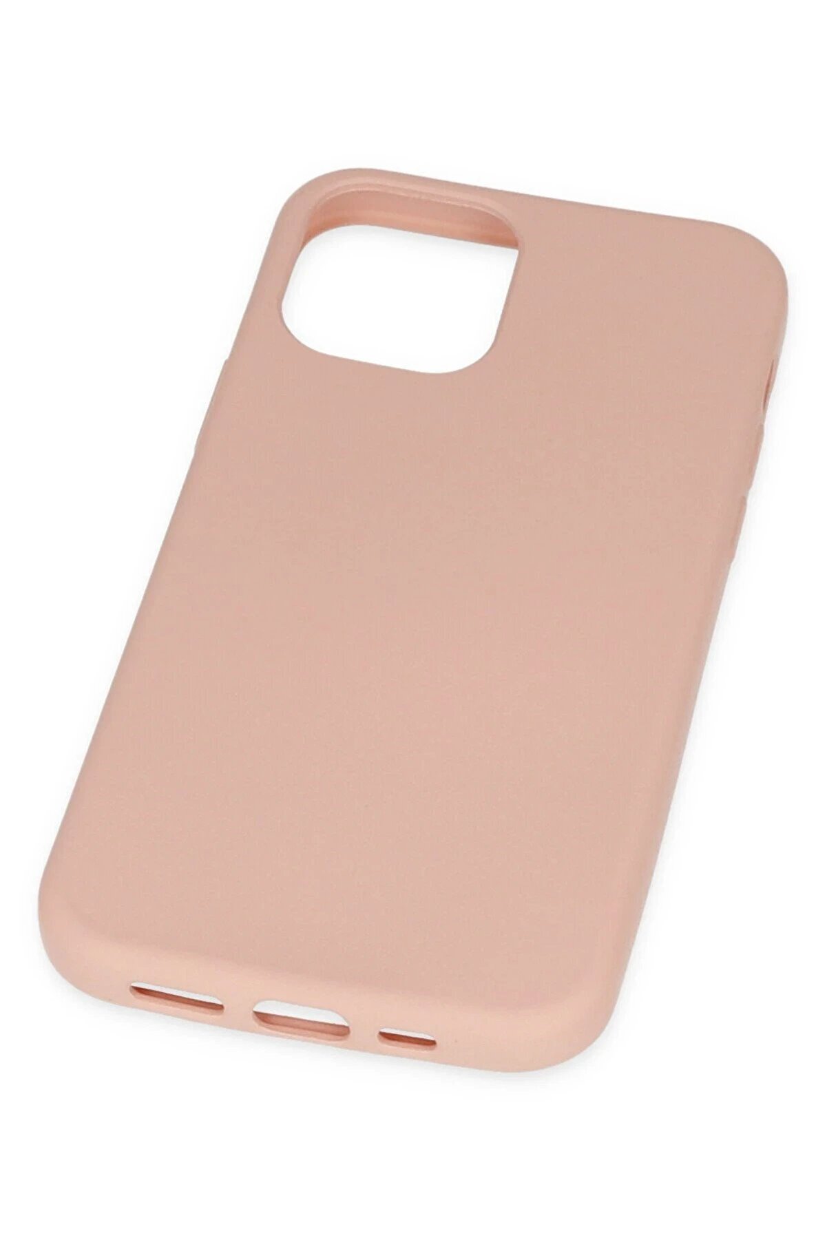 İphone 11 Pro Kılıf Nano İçi̇ Kadi̇fe Si̇li̇kon - Pudra - Dropx5256-4173