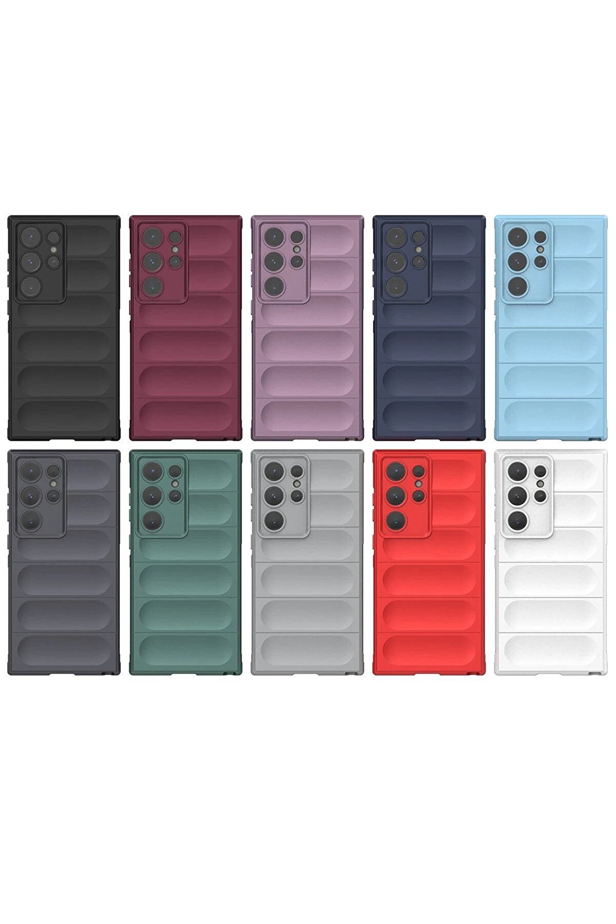 Samsung Galaxy S24 Ultra Kılıf Opti̇mum Si̇li̇kon - Koyu Yeşi̇l - Dropx3258-5347